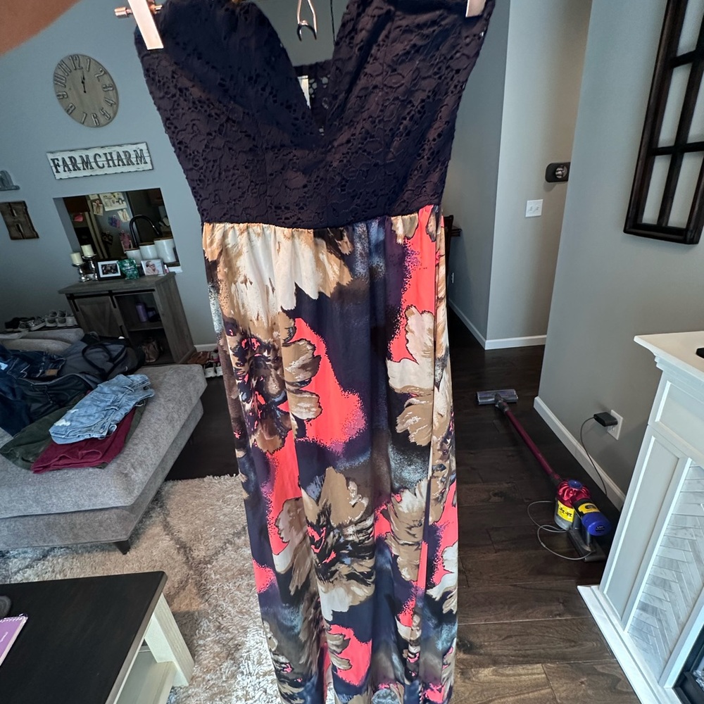 Lovely Day Navy Lace Dress